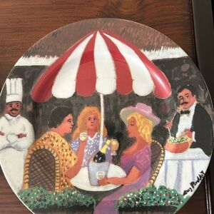 Guy Buffet Plates rare find delightful seven different designs